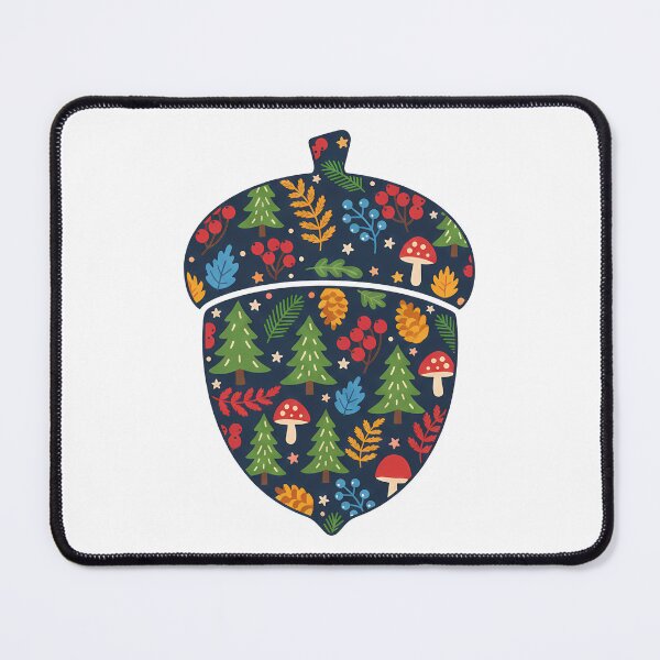 Item preview, Patterned Acorn in Scandinavian Folk Art by heidiannemorris © designed and sold by FOLK ART FUSION by heidiannemorris.