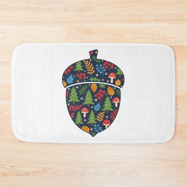 Item preview, Patterned Acorn in Scandinavian Folk Art by heidiannemorris © designed and sold by FOLK ART FUSION by heidiannemorris.