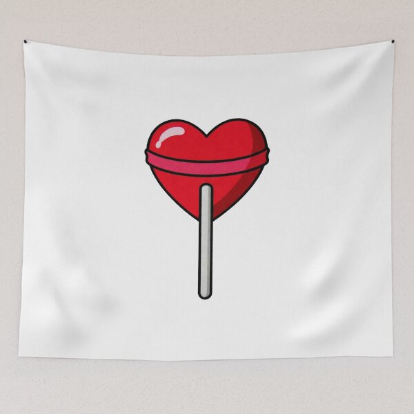 Item preview, Red Heart Candy Lollipop Love Valentine Sweet designed and sold by SassyArtistry.