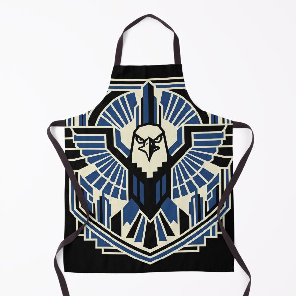 Item preview, Modern Heraldry Eagle Crest – Geometric Art Deco Animal Emblem designed and sold by SavinMercantile.