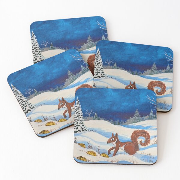 Item preview, Chippy found some hedgeapples buried in the snow drift  designed and sold by Matt Starr Fine Art .