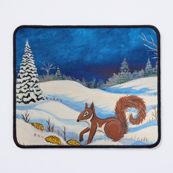 Item preview, Chippy found some hedgeapples buried in the snow drift designed and sold by Matt Starr Fine Art .