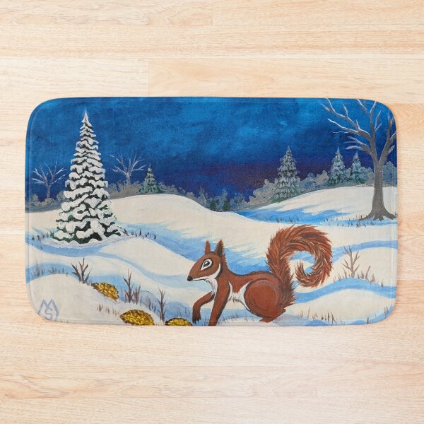 Item preview, Chippy found some hedgeapples buried in the snow drift  designed and sold by Matt Starr Fine Art .