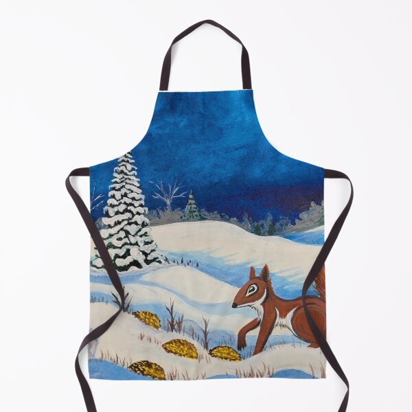 Item preview, Chippy found some hedgeapples buried in the snow drift  designed and sold by Matt Starr Fine Art .