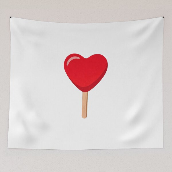 Item preview, Red Heart Candy Love Valentine Lollipop Sticker designed and sold by SassyArtistry.