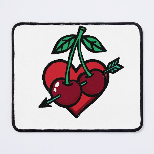 Item preview, Cherries with Heart & Arrow designed and sold by SugarCore.