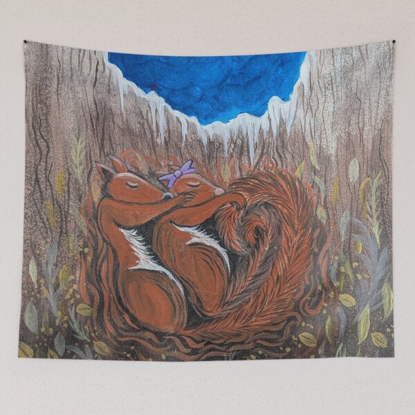 Item preview, Winter was long but the squirrels were warm and snug in their home  designed and sold by Matt Starr Fine Art .