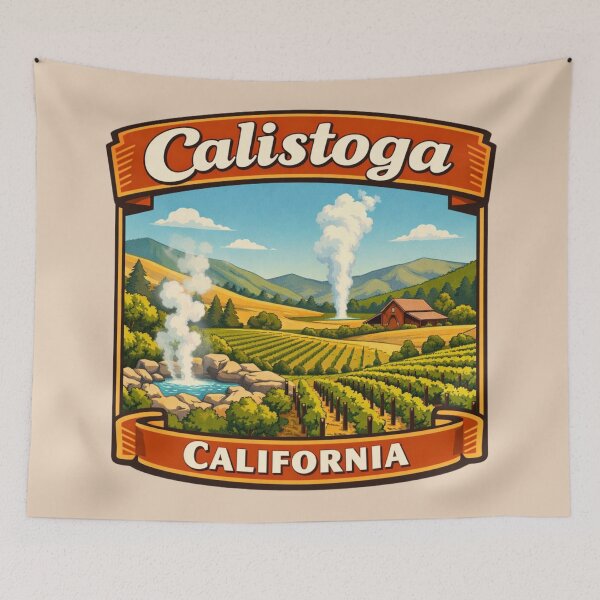 Item preview, Calistoga, California designed and sold by Myra365Art.