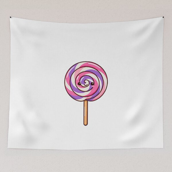 Item preview, Blushing Cute Pastel Pink Purple Candy Lollipop designed and sold by SassyArtistry.