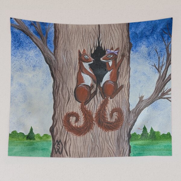 Item preview, Chippy showing Missy the nest in the tree  designed and sold by Matt Starr Fine Art .