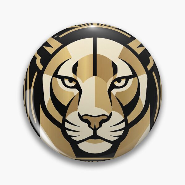 Item preview, Modern Heraldry Panther Crest – Geometric Art Deco Animal Emblem designed and sold by SavinMercantile.