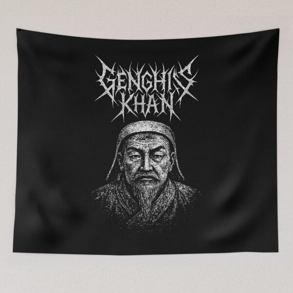 Item preview, Genghis Khan Black Metal Portrait designed and sold by Mortisigil.