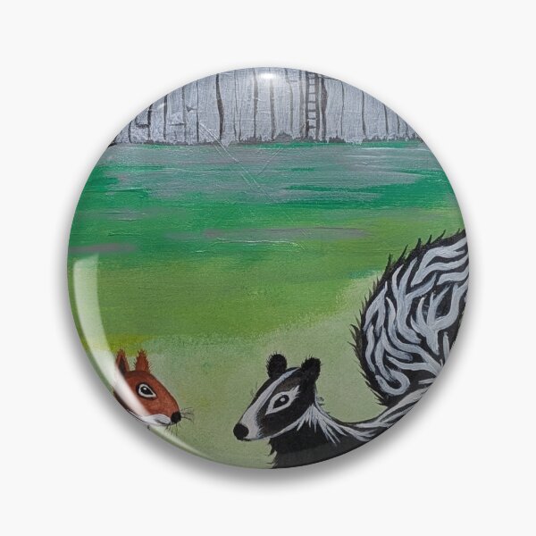 Item preview, Chippy meets mother skunk at the big barn  designed and sold by Matt Starr Fine Art .