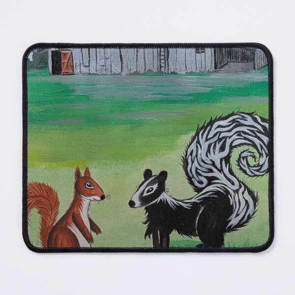 Item preview, Chippy meets mother skunk at the big barn designed and sold by Matt Starr Fine Art .