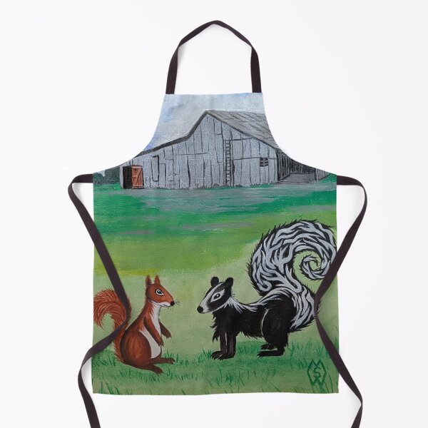 Item preview, Chippy meets mother skunk at the big barn  designed and sold by Matt Starr Fine Art .