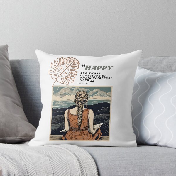 Item preview, Happy Are Those Conscious Blond Braids Bold Type designed and sold by EveryGoodGift.