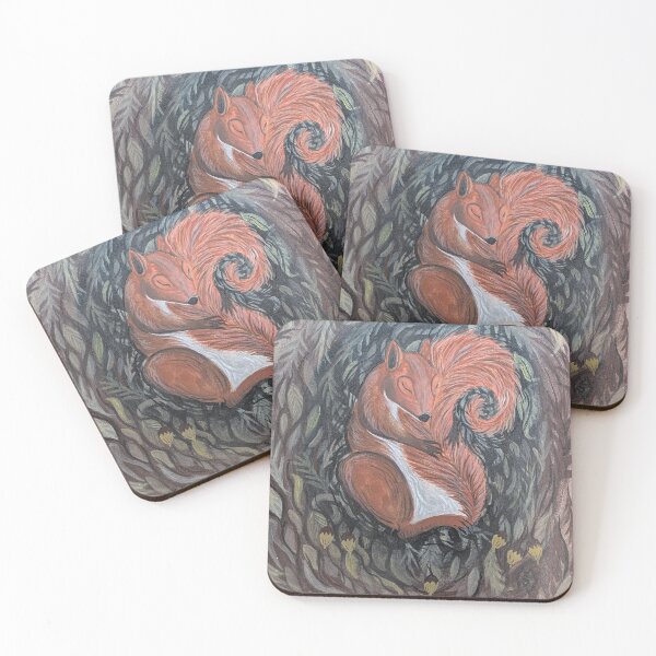 Item preview, Chippy Squirrel curled up and asleep in the tree nest  designed and sold by Matt Starr Fine Art .