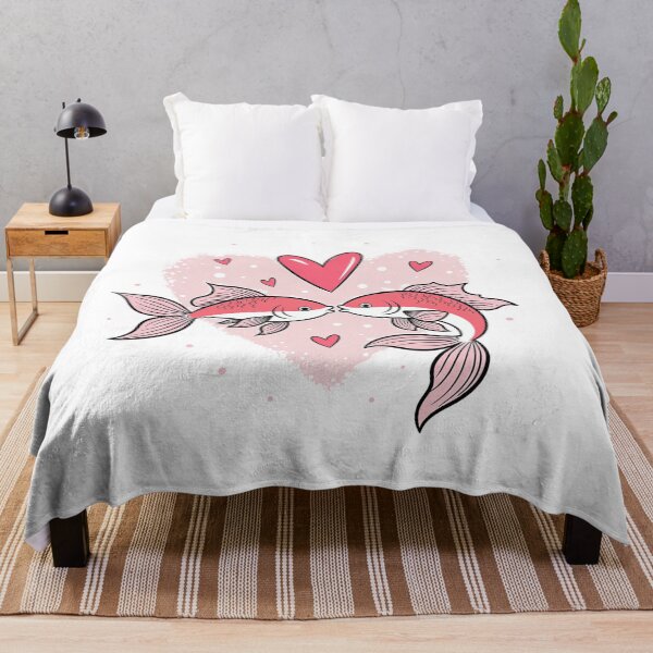 Item preview, Koi Fish Love Valentine Heart Cute Sticker designed and sold by SassyArtistry.