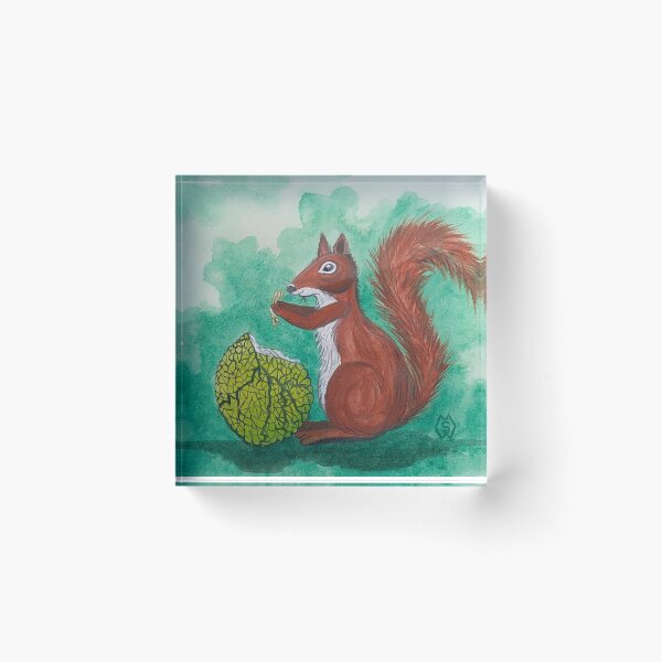 Item preview, Chippy eating a hedgeapple  designed and sold by Matt Starr Fine Art .