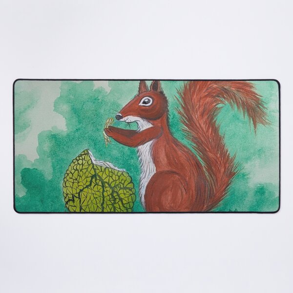 Item preview, Chippy eating a hedgeapple designed and sold by Matt Starr Fine Art .