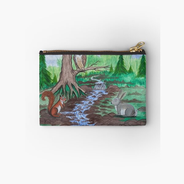 Item preview, Chippy meets his friends often at the creek  designed and sold by Matt Starr Fine Art .