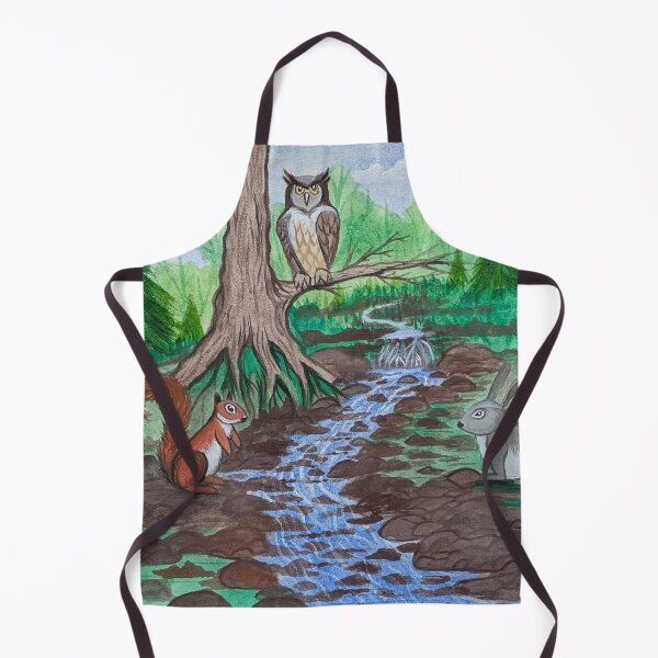 Item preview, Chippy meets his friends often at the creek  designed and sold by Matt Starr Fine Art .