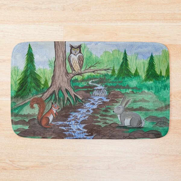 Item preview, Chippy meets his friends often at the creek  designed and sold by Matt Starr Fine Art .