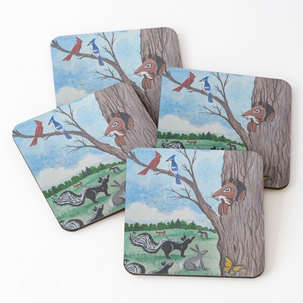 Item preview, Chippy loved to visit other wild animals and birds  designed and sold by Matt Starr Fine Art .