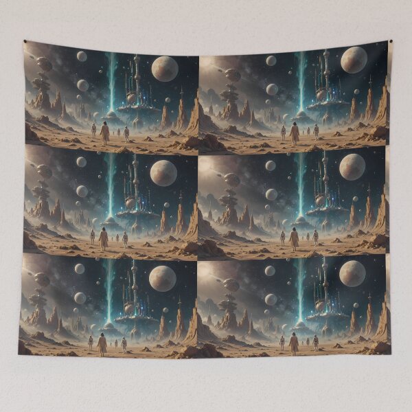 Item preview, White Galactic Journeys Epic Adventures Beyond Stars Space designed and sold by ART ATTACK ZONE.