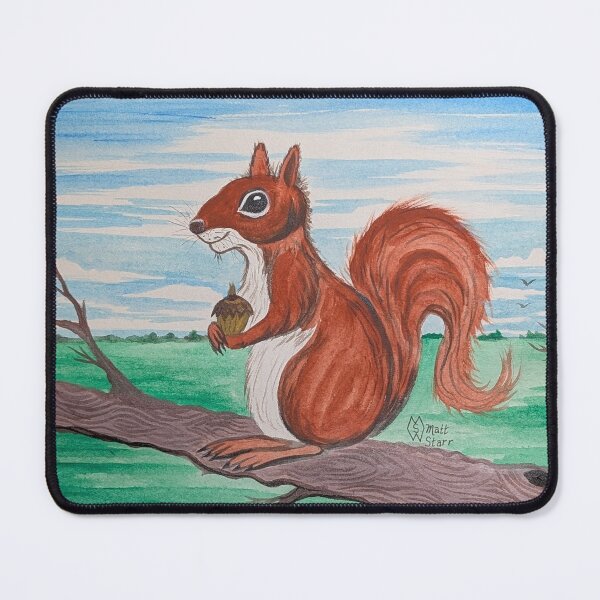 Item preview, Chippy Squirrel in a tree with a nut designed and sold by Matt Starr Fine Art .