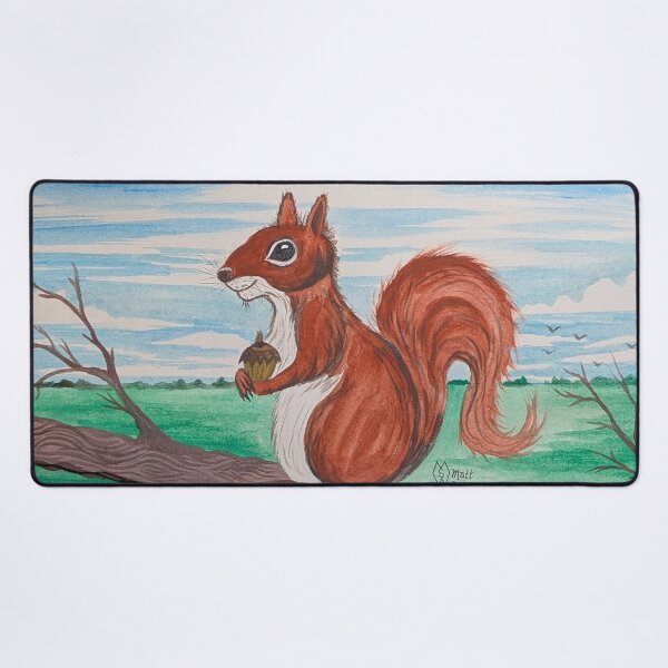 Item preview, Chippy Squirrel in a tree with a nut designed and sold by Matt Starr Fine Art .