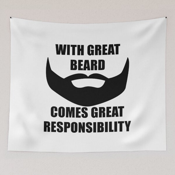 Item preview, With great beard comes great responsibility designed and sold by kailukask.
