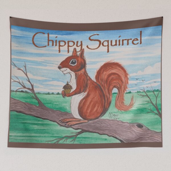 Item preview, Chippy Squirrel book cover designed and sold by Matt Starr Fine Art .