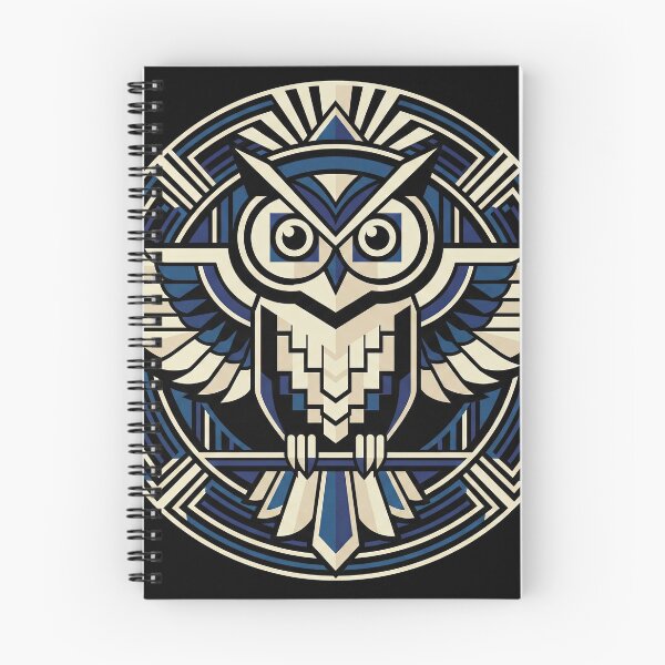 Item preview, Modern Heraldry Owl Crest – Geometric Art Deco Animal Emblem designed and sold by SavinMercantile.