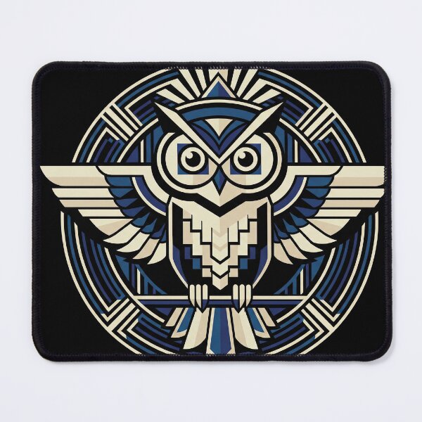 Item preview, Modern Heraldry Owl Crest – Geometric Art Deco Animal Emblem designed and sold by SavinMercantile.