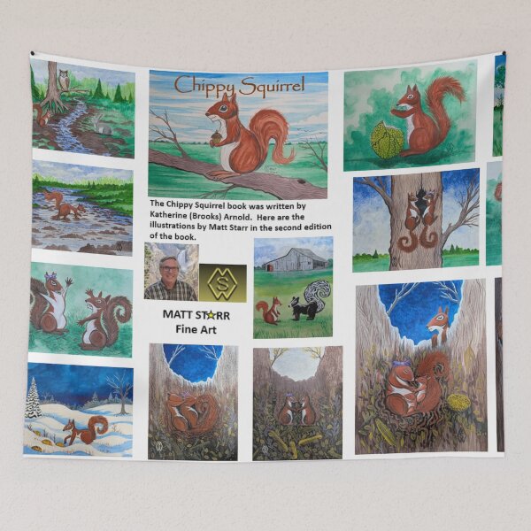 Item preview, Chippy Squirrel book illustrations  designed and sold by Matt Starr Fine Art .