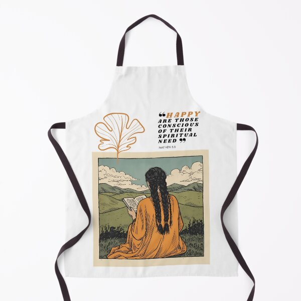 Item preview, Happy Are Those Conscious Brunette Braids Bold Type designed and sold by EveryGoodGift.
