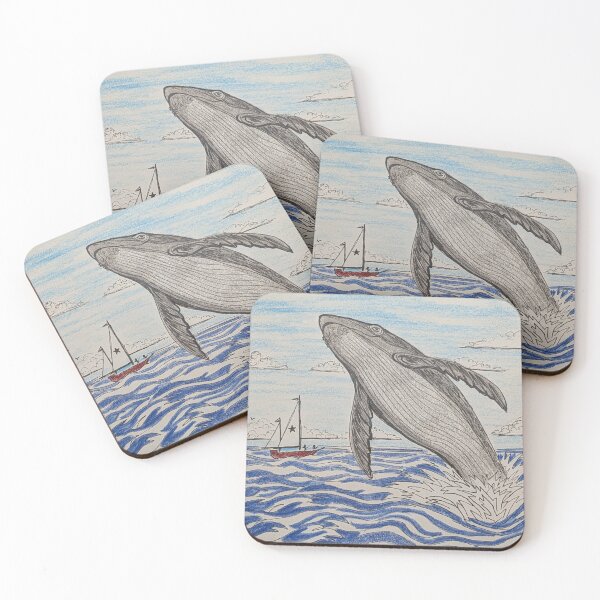 Item preview, Whale breaching the surface near a boat designed and sold by Matt Starr Fine Art .