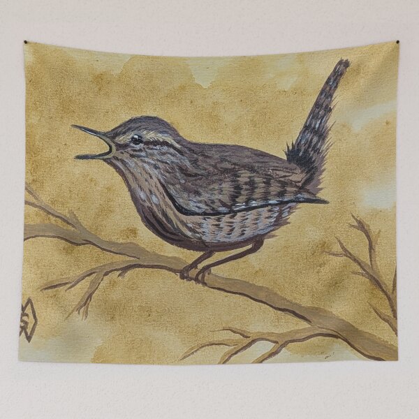 Item preview, Pacific wren singing a song  designed and sold by Matt Starr Fine Art .