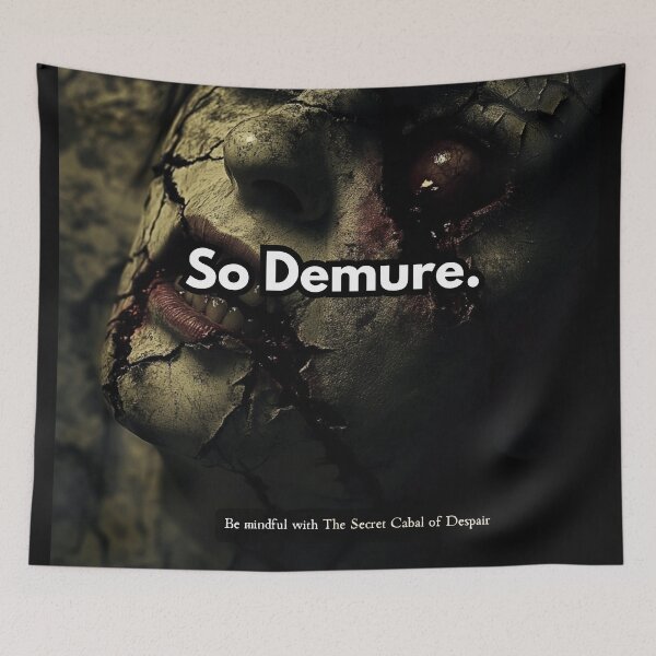 Item preview, So Demure Horror Meme Aesthetic designed and sold by The Secret Cabal of Despair.