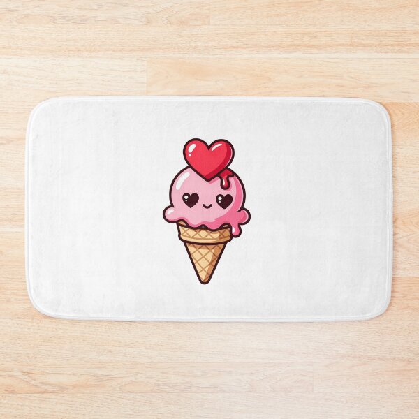 Item preview, Pink Ice Cream With Red Heart Valentine designed and sold by SassyArtistry.