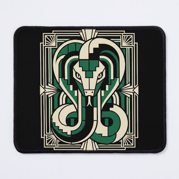 Item preview, Modern Heraldry Serpent Crest – Geometric Art Deco Animal Emblem designed and sold by SavinMercantile.