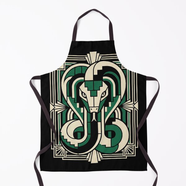 Item preview, Modern Heraldry Serpent Crest – Geometric Art Deco Animal Emblem designed and sold by SavinMercantile.