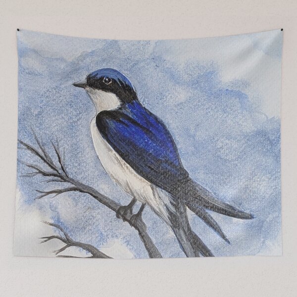 Item preview, Tree swallow looking over the marsh  designed and sold by Matt Starr Fine Art .