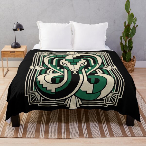 Item preview, Modern Heraldry Serpent Crest – Geometric Art Deco Animal Emblem designed and sold by SavinMercantile.