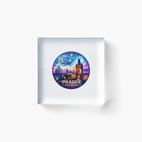 Item preview, Prague Czech Republic Retro Travel Emblem designed and sold by Timegraf.