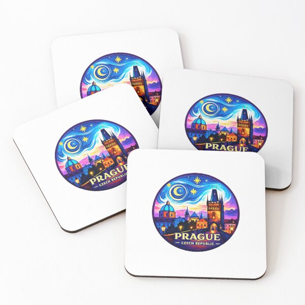 Item preview, Prague Czech Republic Retro Travel Emblem designed and sold by Timegraf.
