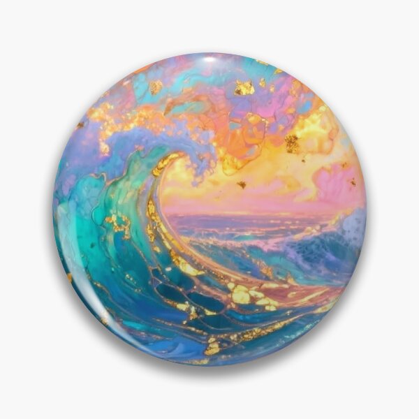 Item preview, Golden Wave designed and sold by NineCatsStudio.