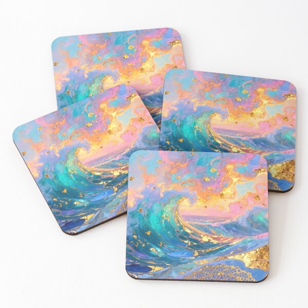 Item preview, Golden Wave designed and sold by NineCatsStudio.