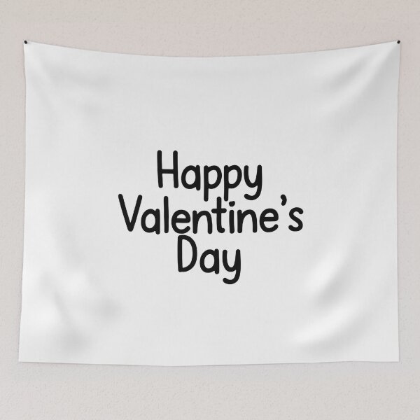 Item preview, Happy Valentine’s Day Black Handwritten Text Sticker designed and sold by SassyArtistry.